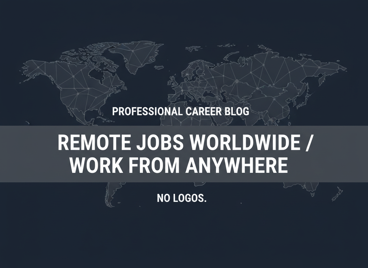 Remote Jobs Worldwide — Work From Anywhere